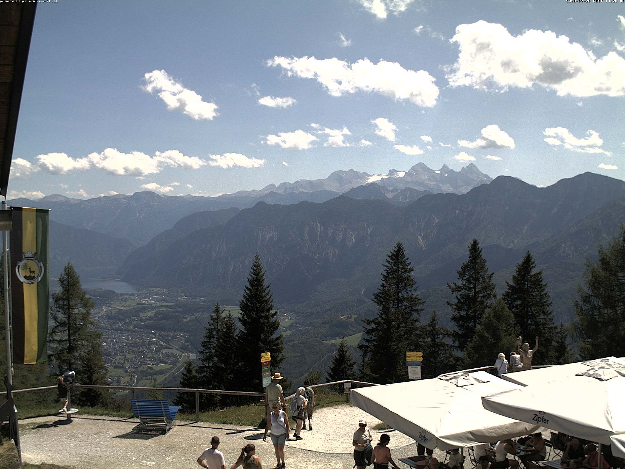 Archived image Webcam Top station Katrin (Bad Ischl/Upper Austria)
