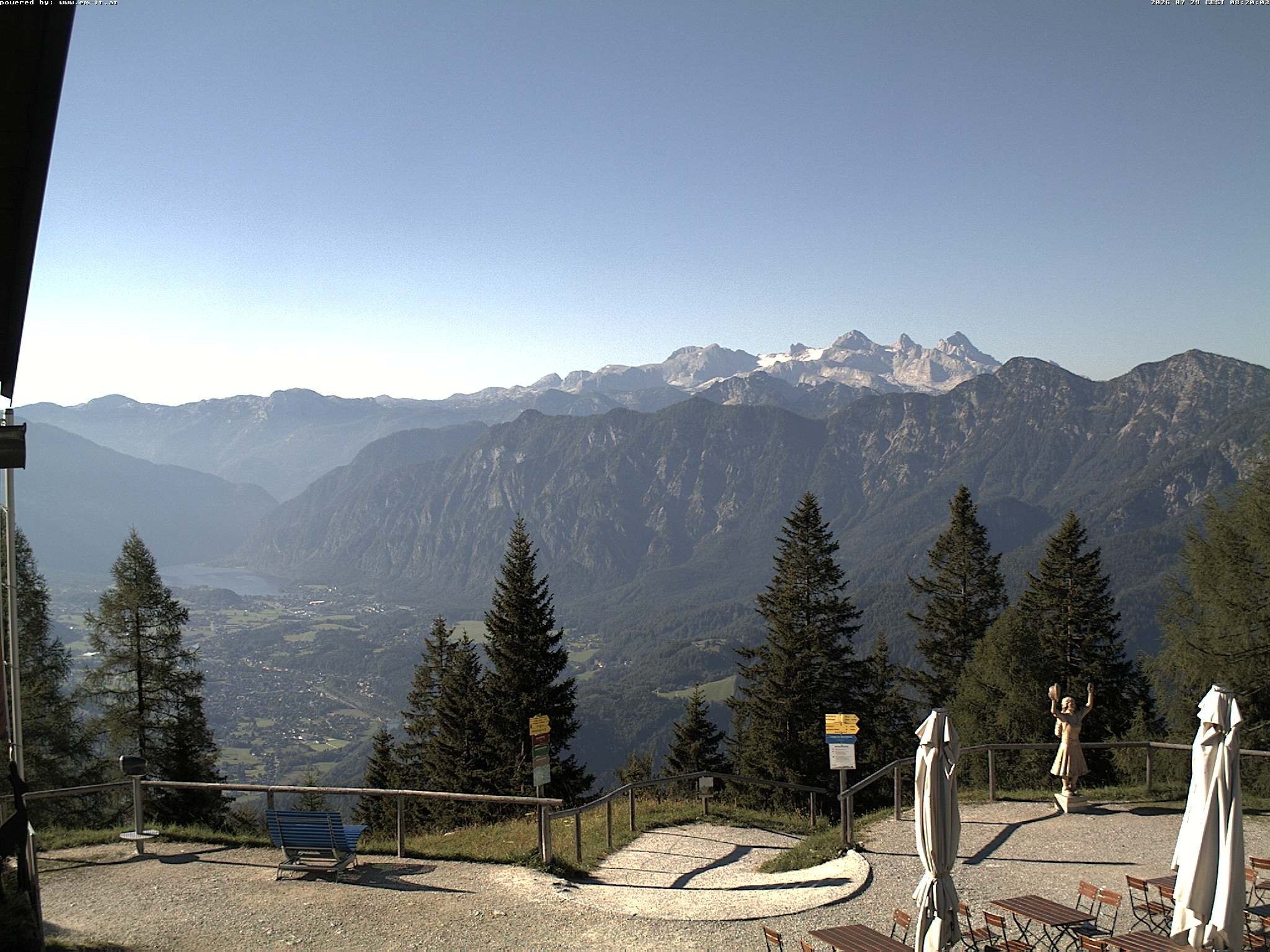 Archiv Foto Webcam Bergstation Katrin (Bad Ischl/Oberösterreich)