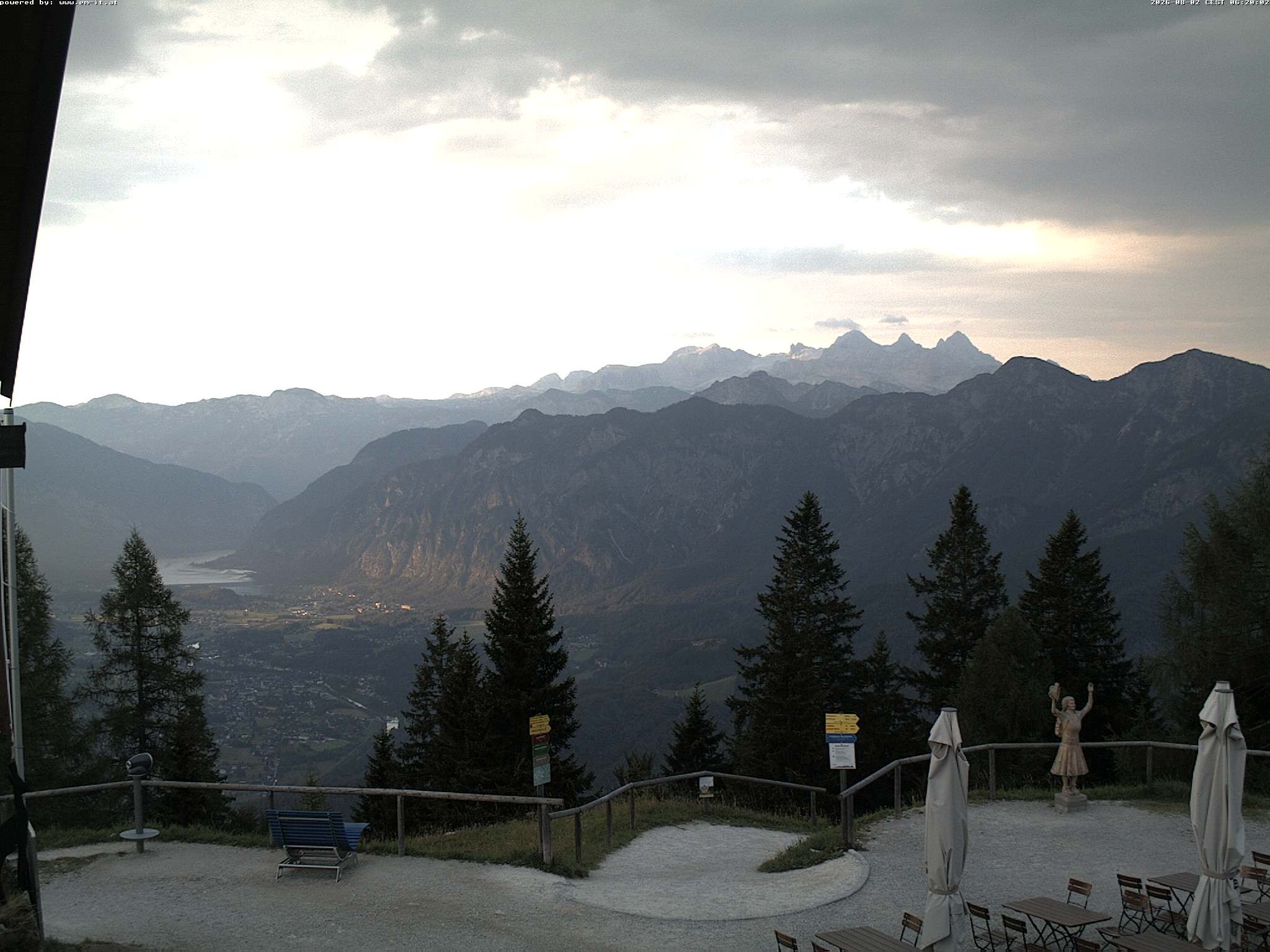 Archiv Foto Webcam Bergstation Katrin (Bad Ischl/Oberösterreich)