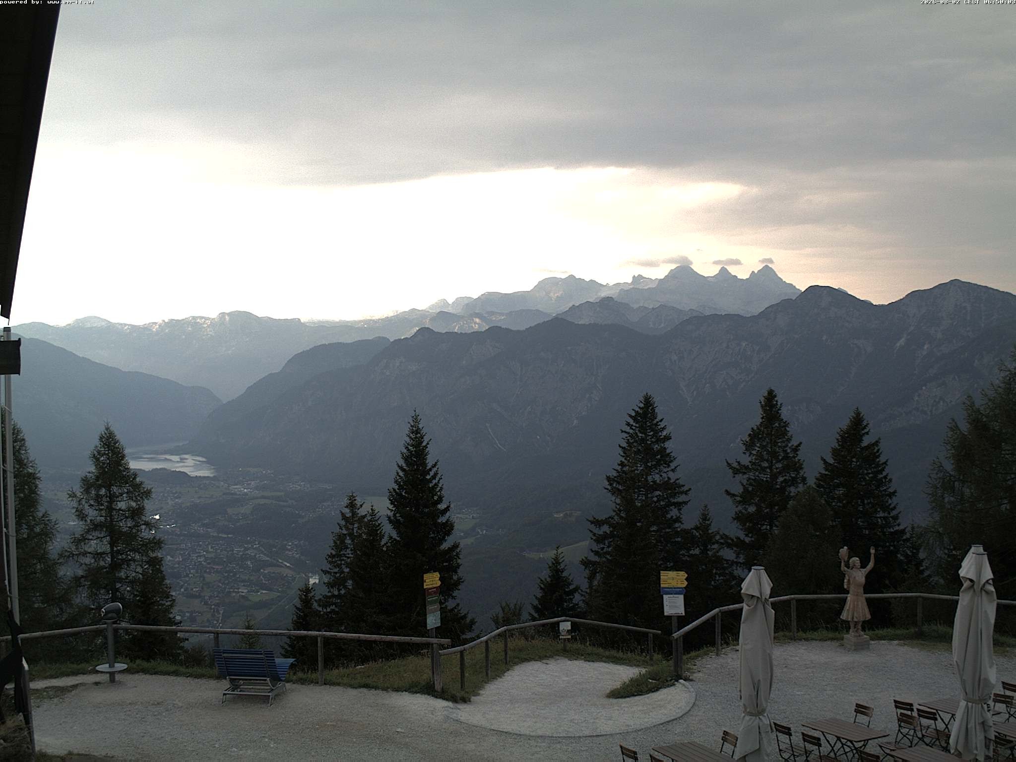 Archiv Foto Webcam Bergstation Katrin (Bad Ischl/Oberösterreich)