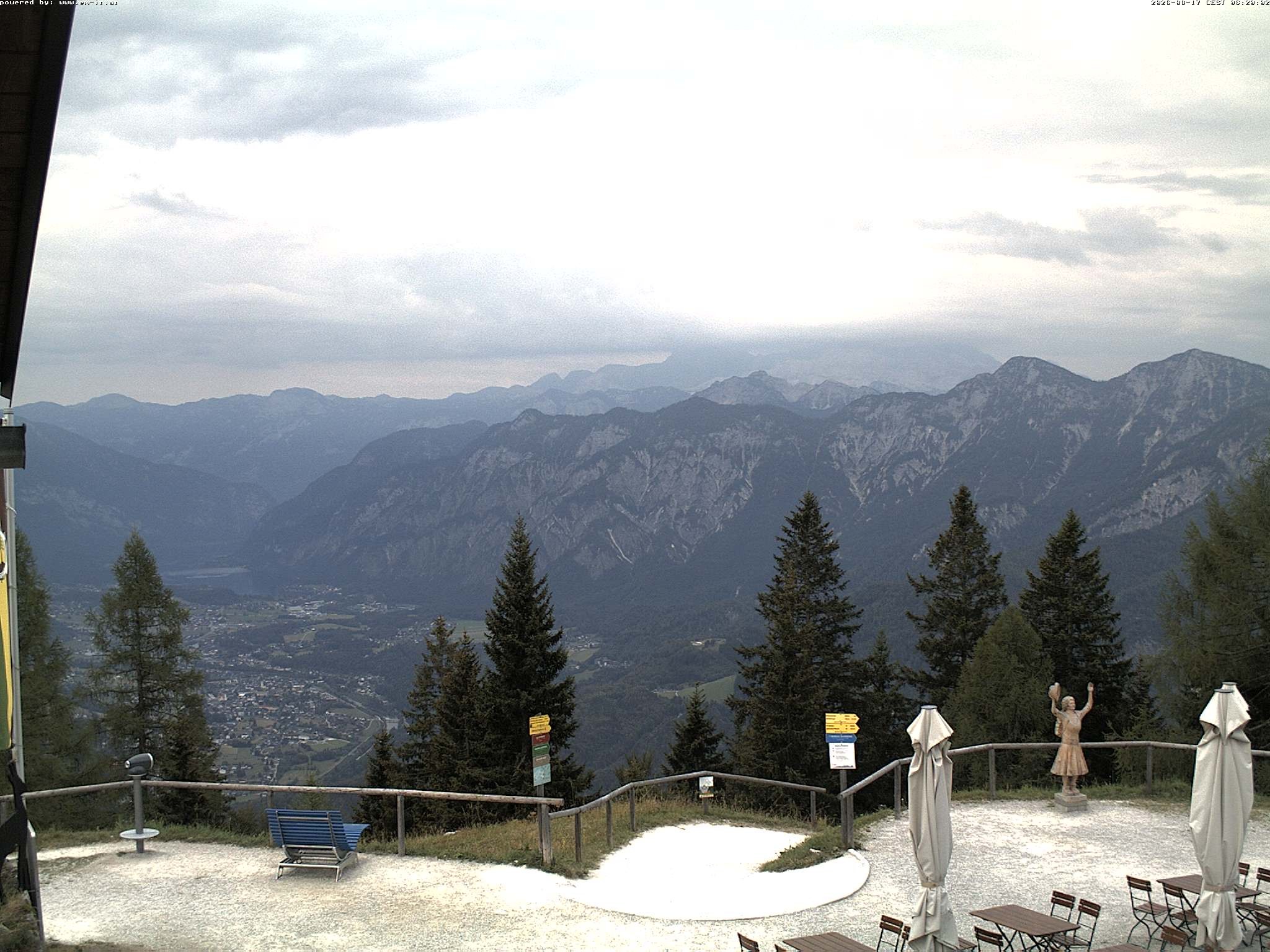 Archiv Foto Webcam Bergstation Katrin (Bad Ischl/Oberösterreich)