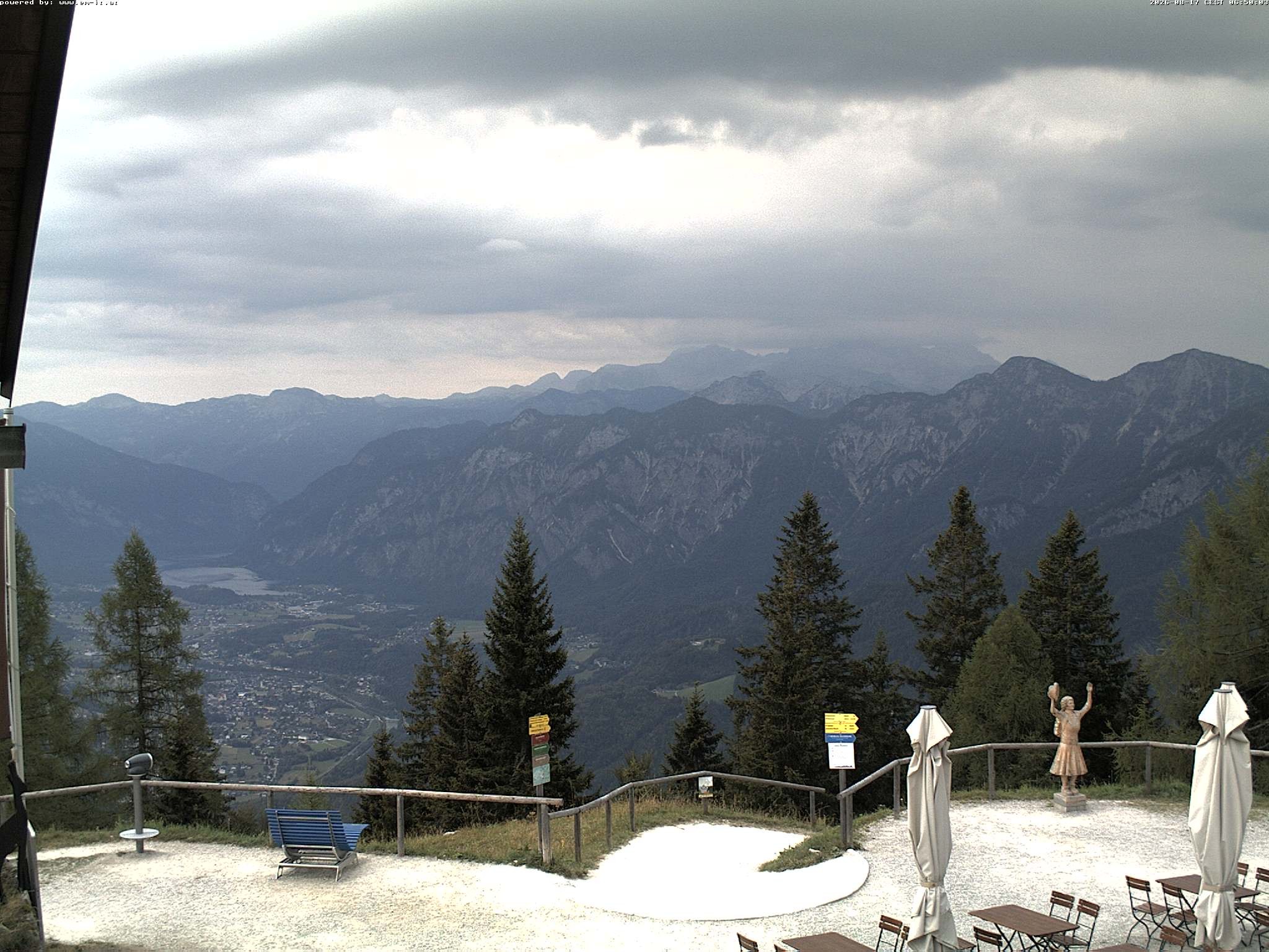 Archiv Foto Webcam Bergstation Katrin (Bad Ischl/Oberösterreich)