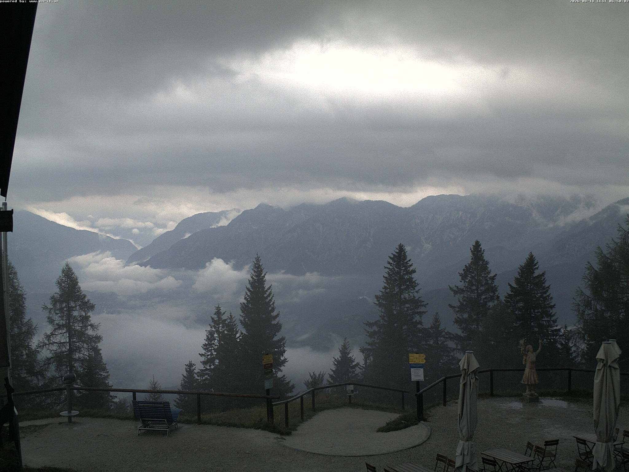 Archiv Foto Webcam Bergstation Katrin (Bad Ischl/Oberösterreich)