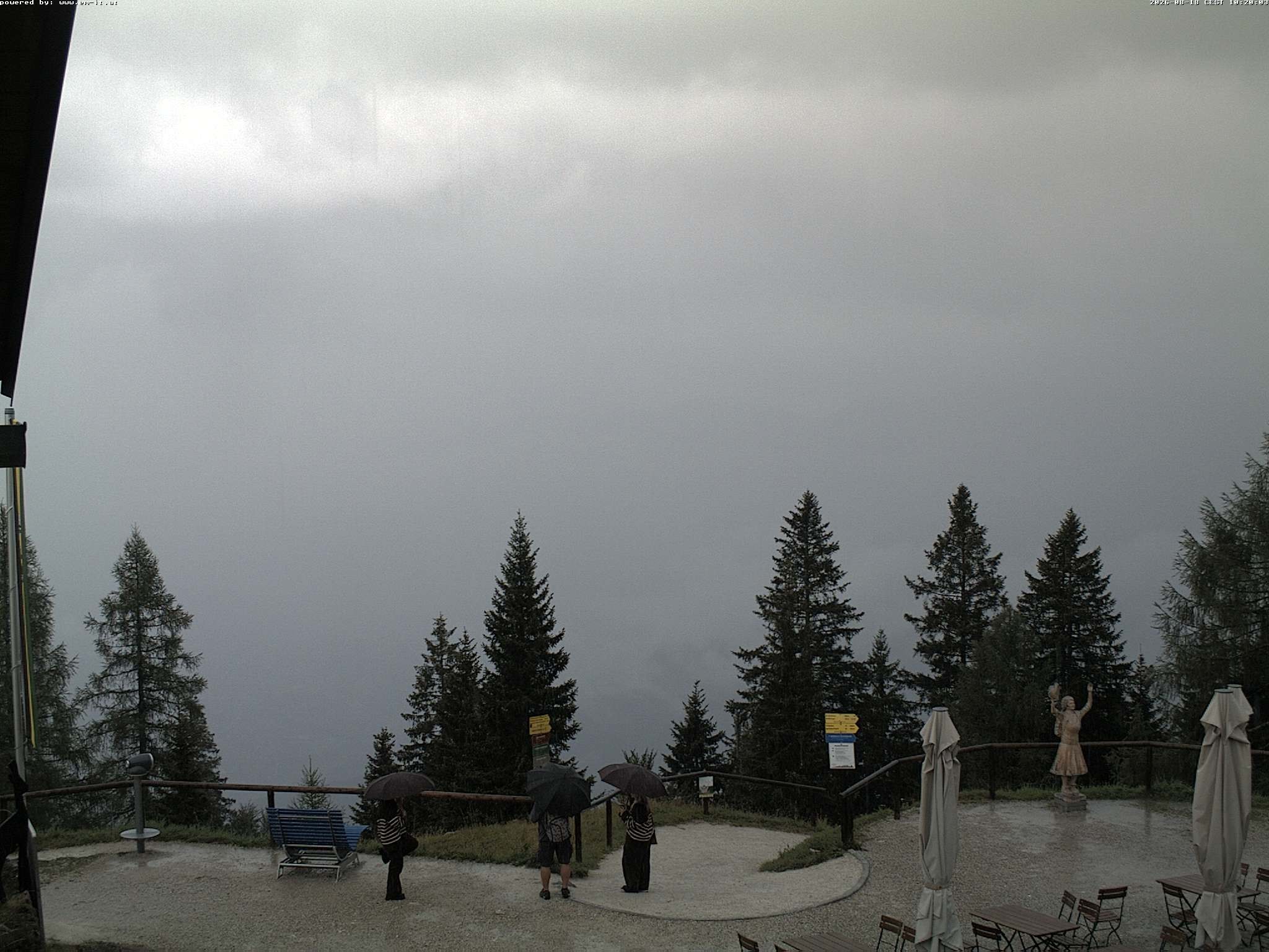 Archiv Foto Webcam Bergstation Katrin (Bad Ischl/Oberösterreich)