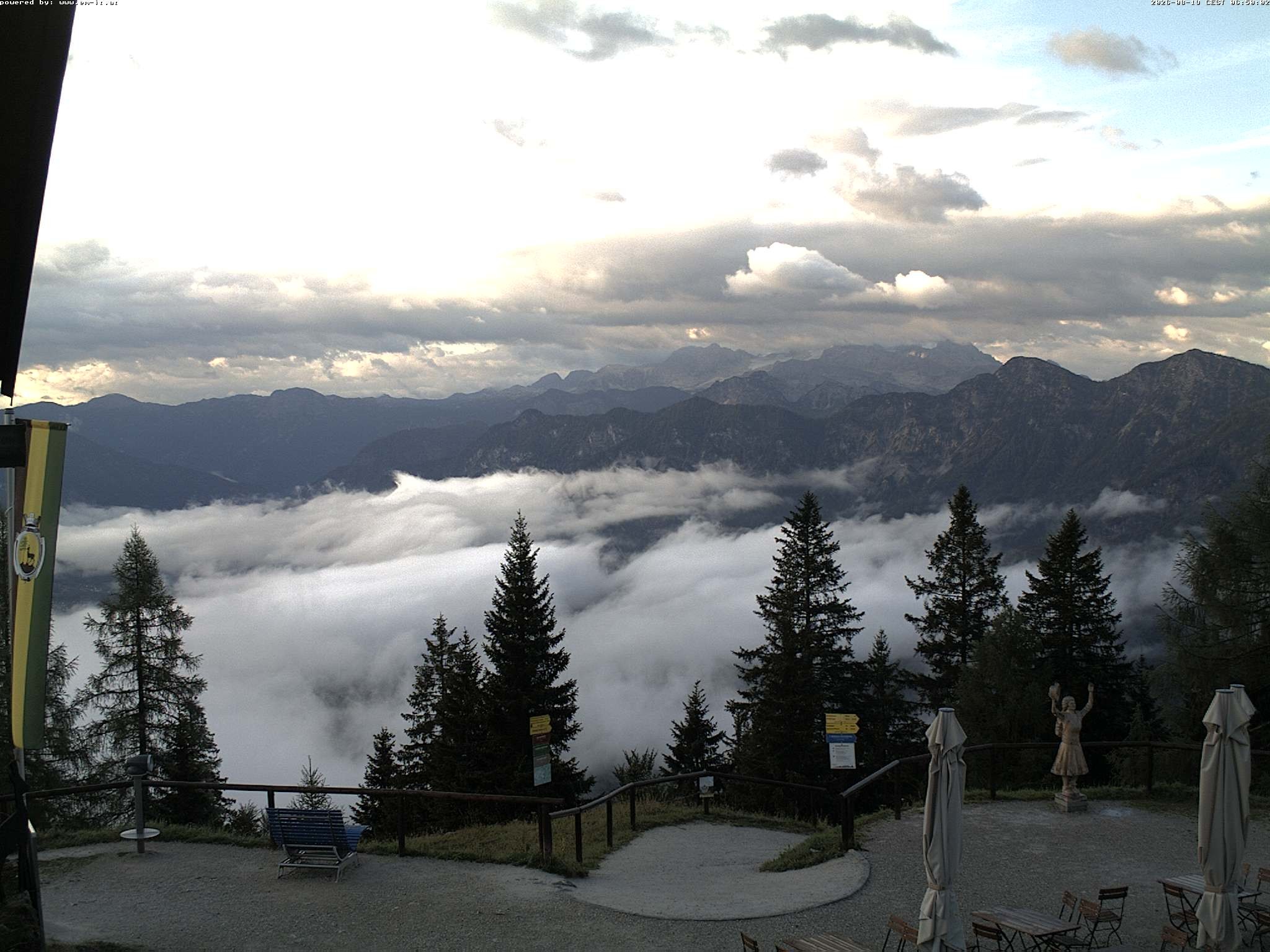 Archiv Foto Webcam Bergstation Katrin (Bad Ischl/Oberösterreich)