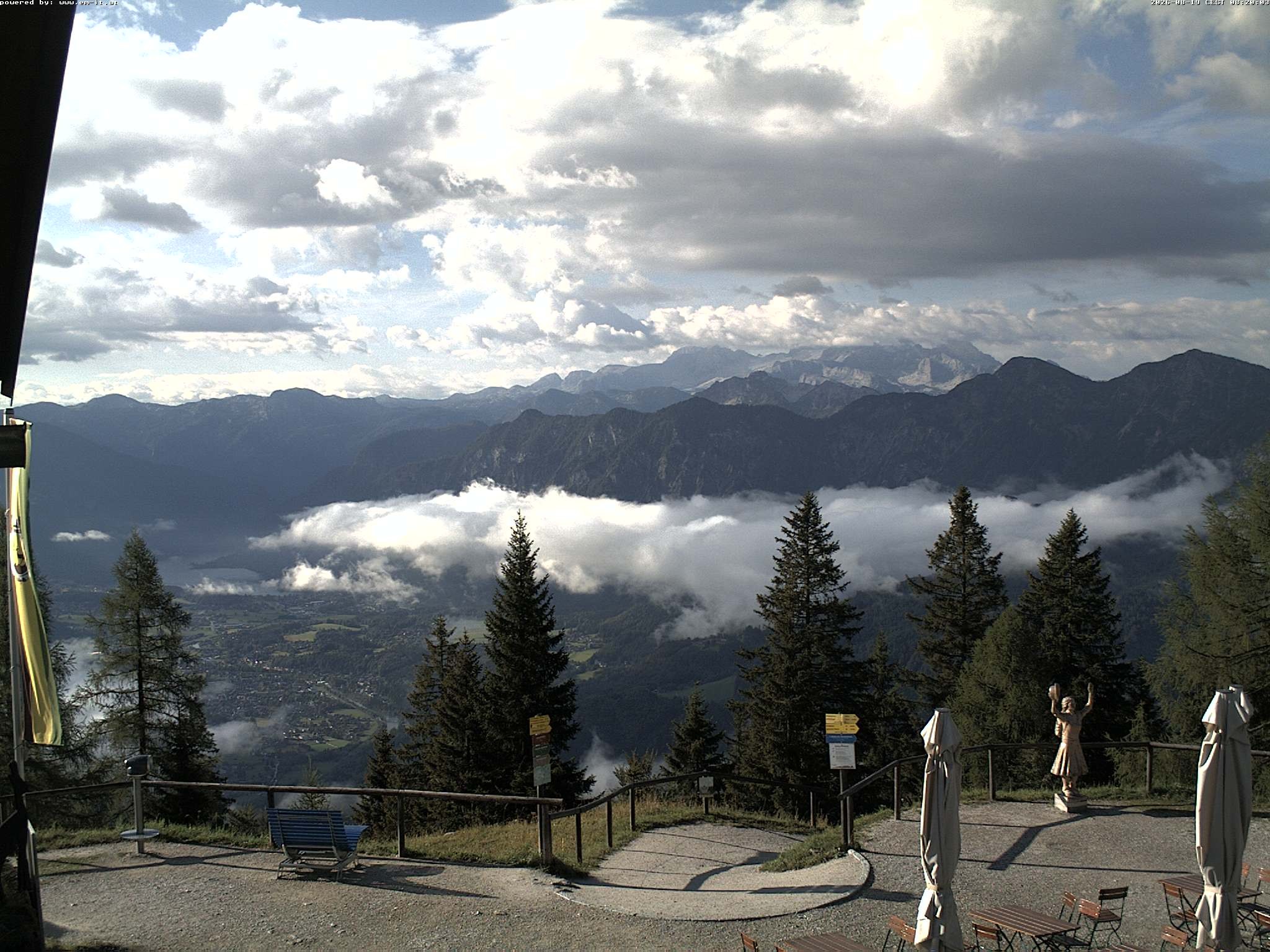 Archiv Foto Webcam Bergstation Katrin (Bad Ischl/Oberösterreich)
