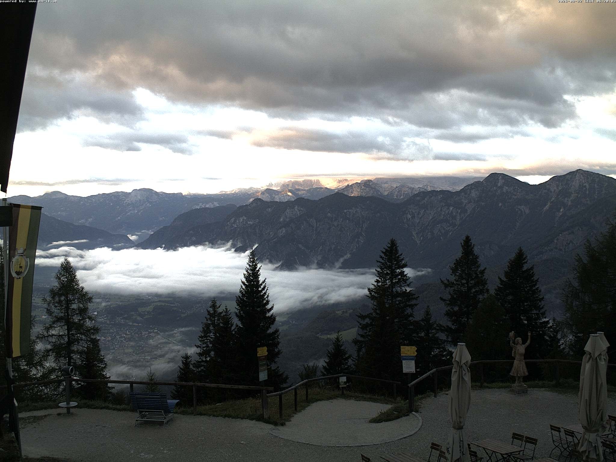 Archiv Foto Webcam Bergstation Katrin (Bad Ischl/Oberösterreich)