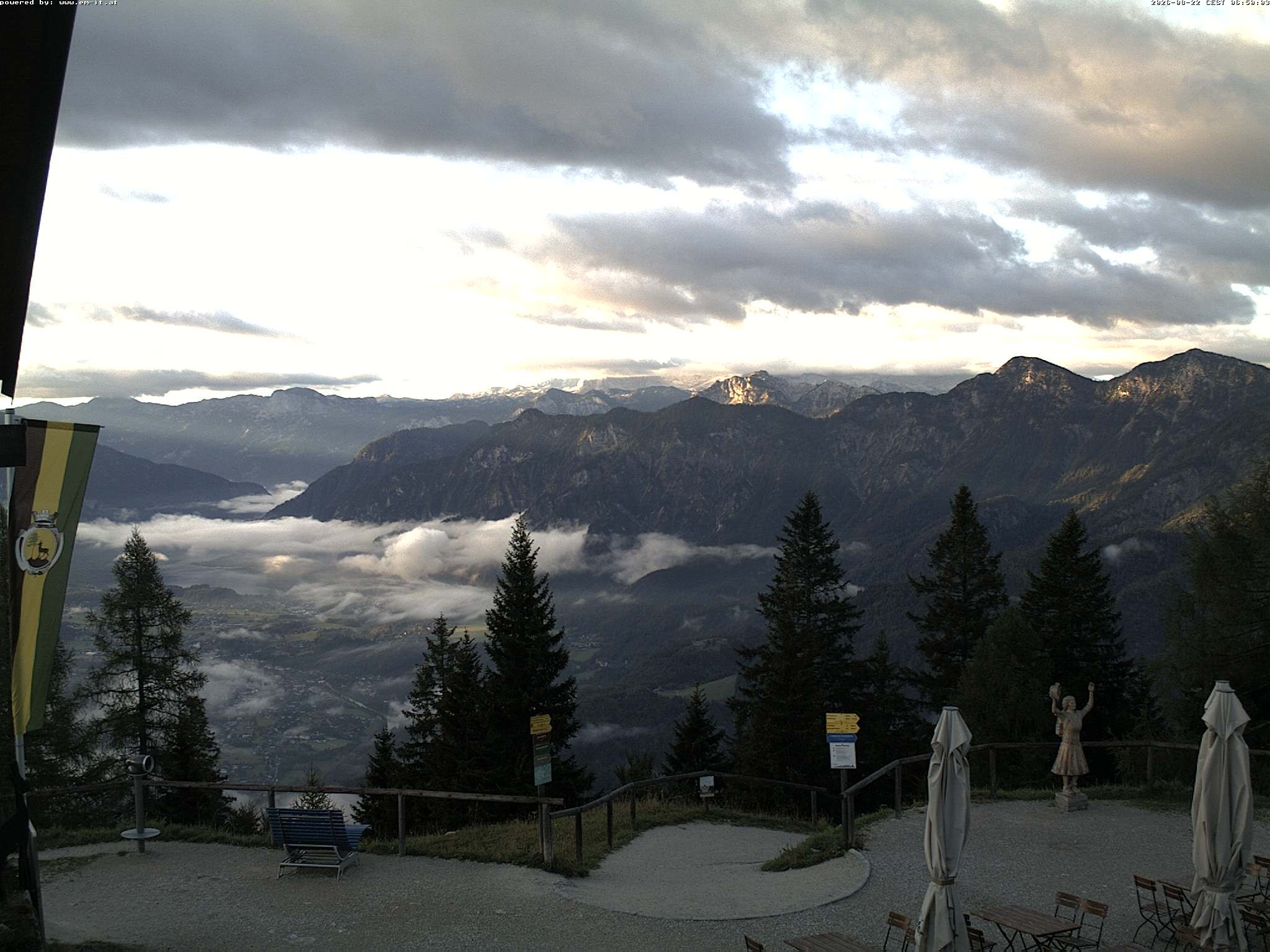 Archiv Foto Webcam Bergstation Katrin (Bad Ischl/Oberösterreich)