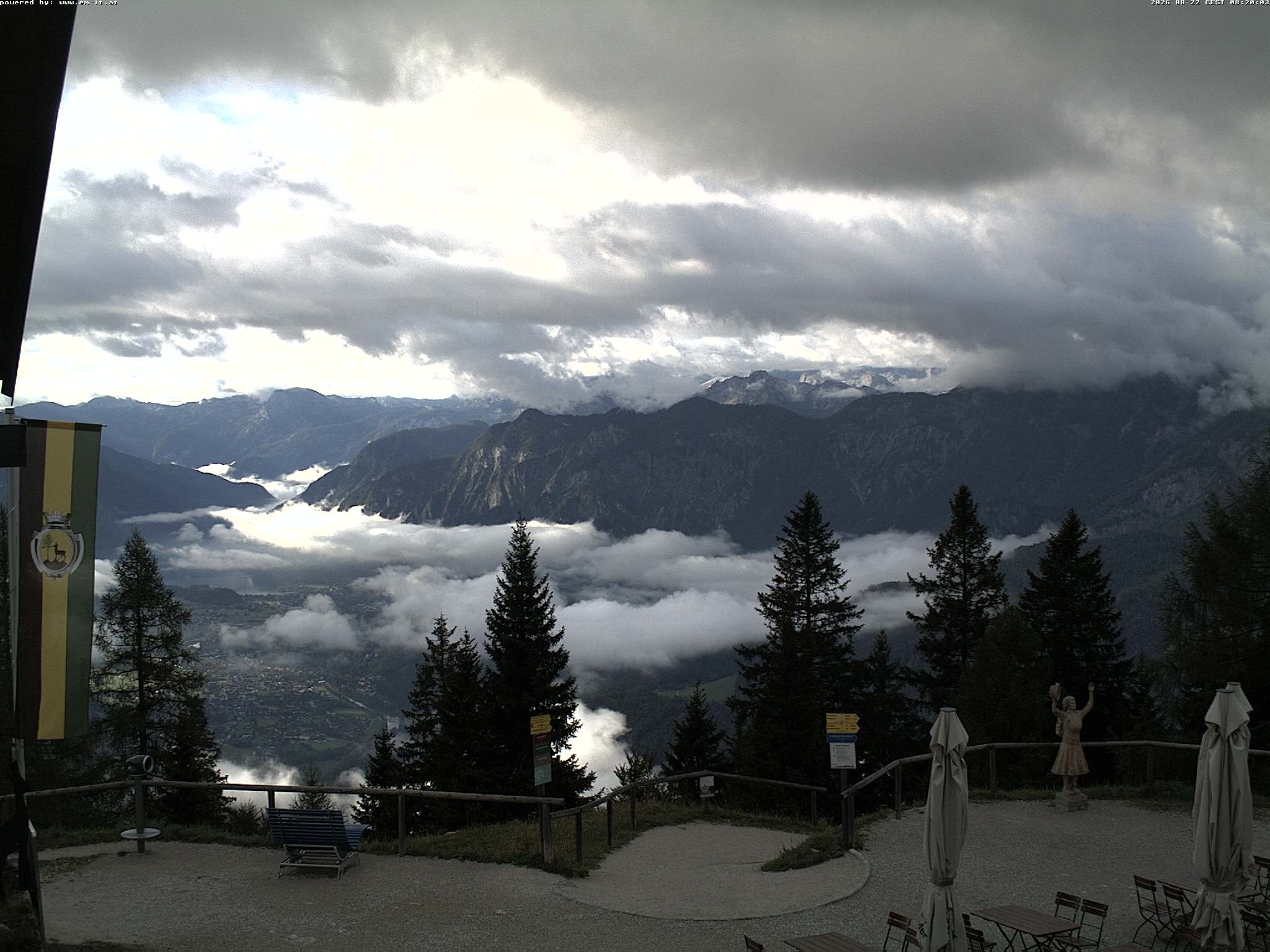 Archiv Foto Webcam Bergstation Katrin (Bad Ischl/Oberösterreich)