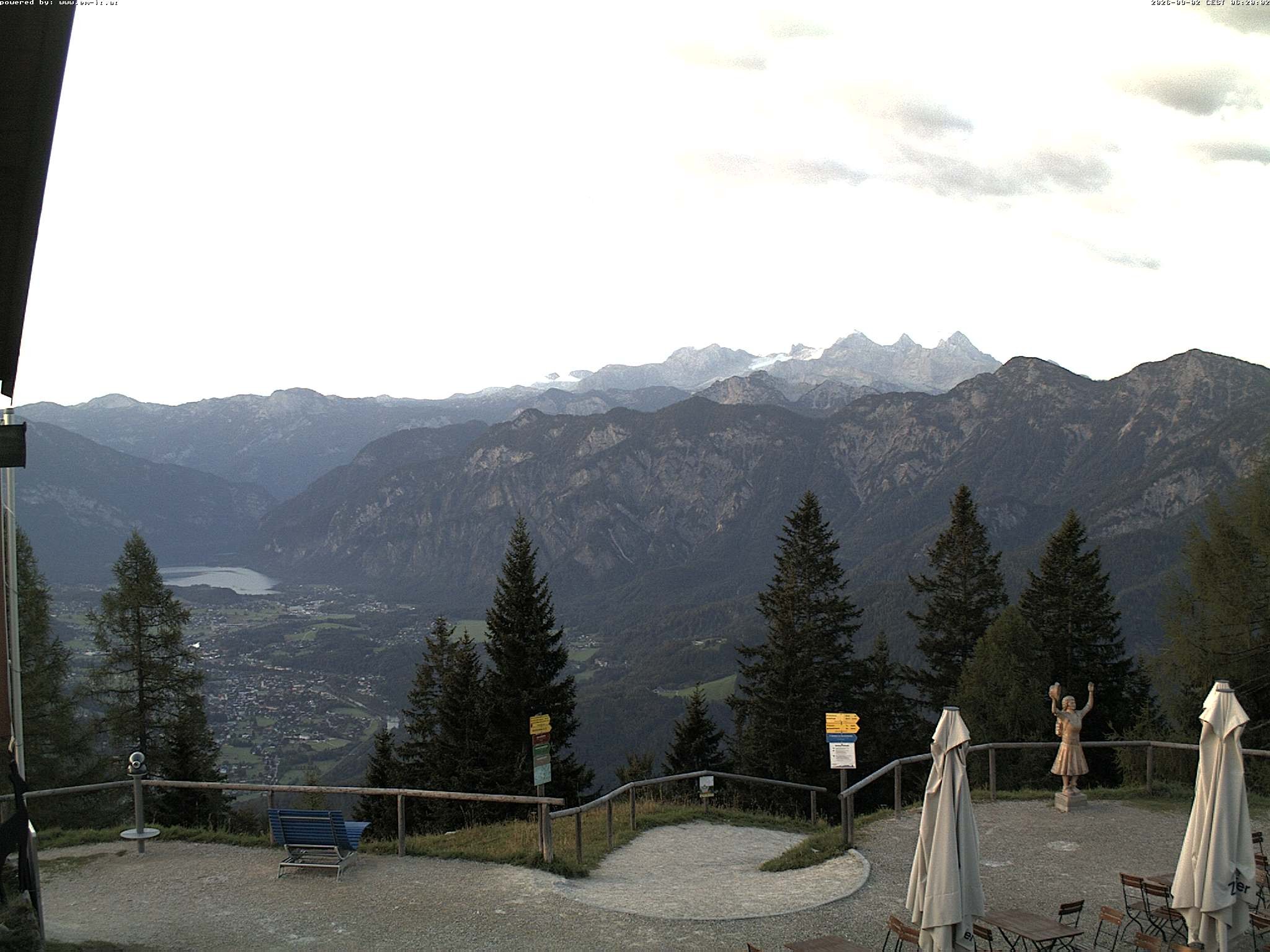 Archiv Foto Webcam Bergstation Katrin (Bad Ischl/Oberösterreich)