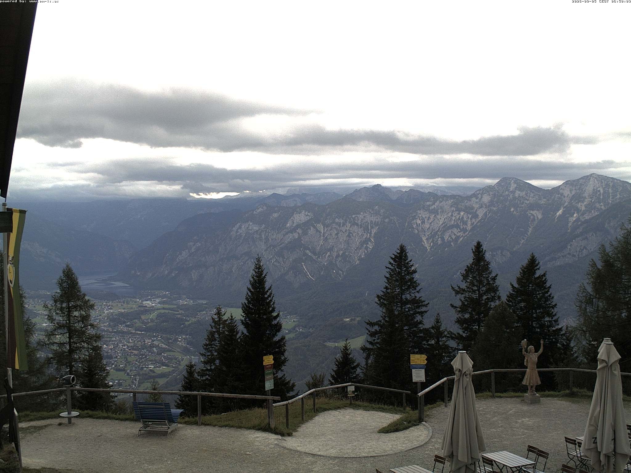 Archiv Foto Webcam Bergstation Katrin (Bad Ischl/Oberösterreich)