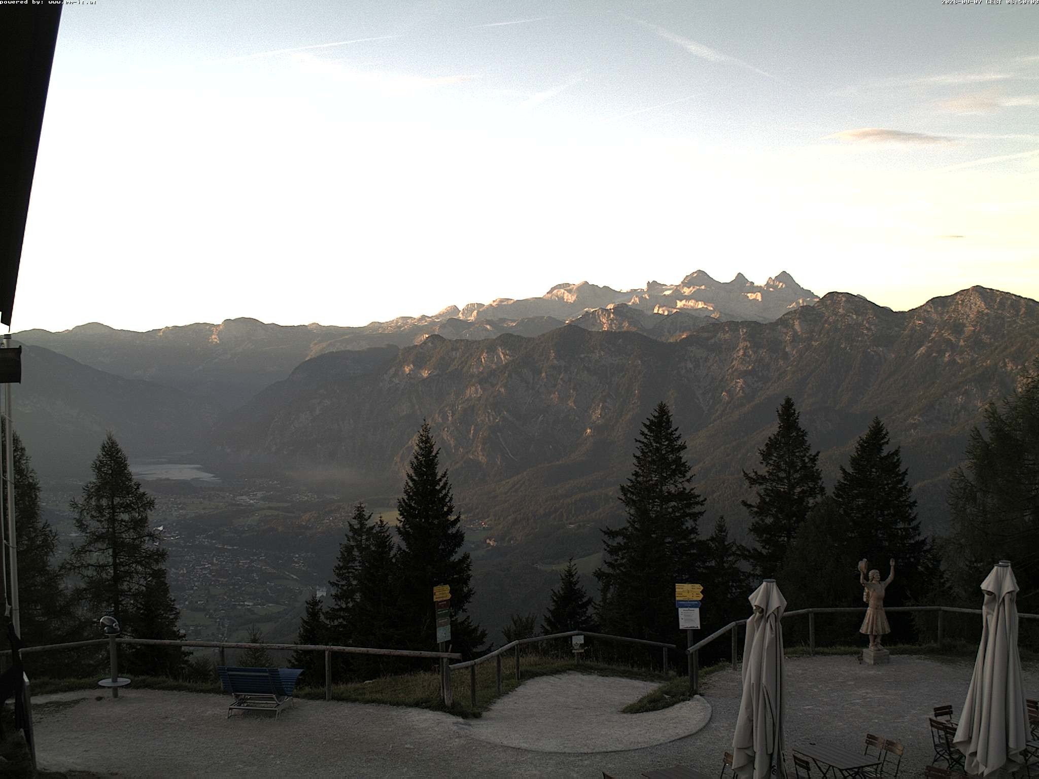 Archived image Webcam Top station Katrin (Bad Ischl/Upper Austria)