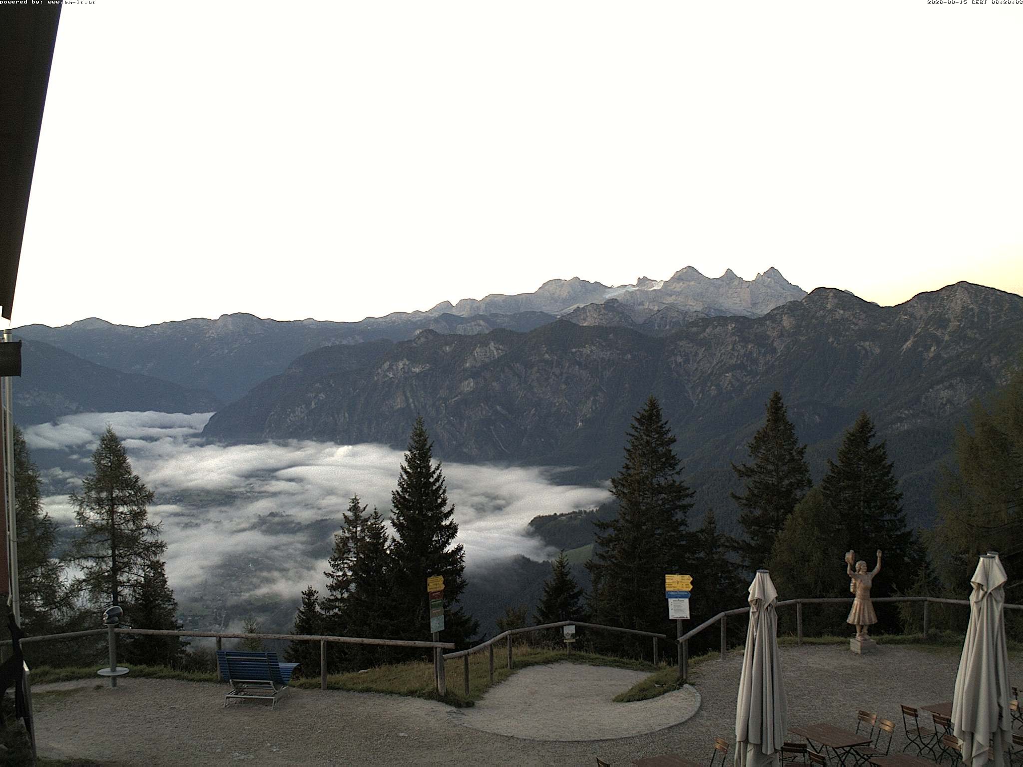 Archiv Foto Webcam Bergstation Katrin (Bad Ischl/Oberösterreich)