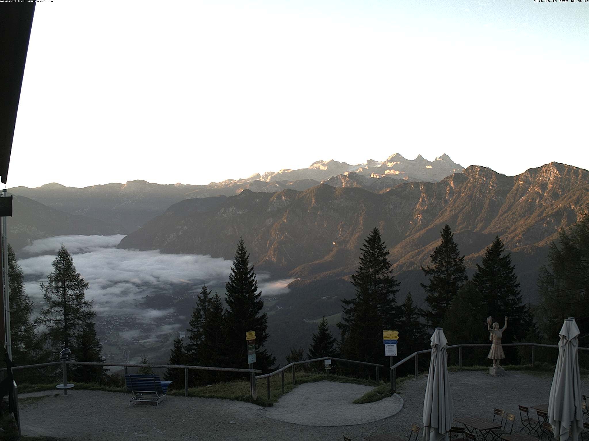 Archiv Foto Webcam Bergstation Katrin (Bad Ischl/Oberösterreich)
