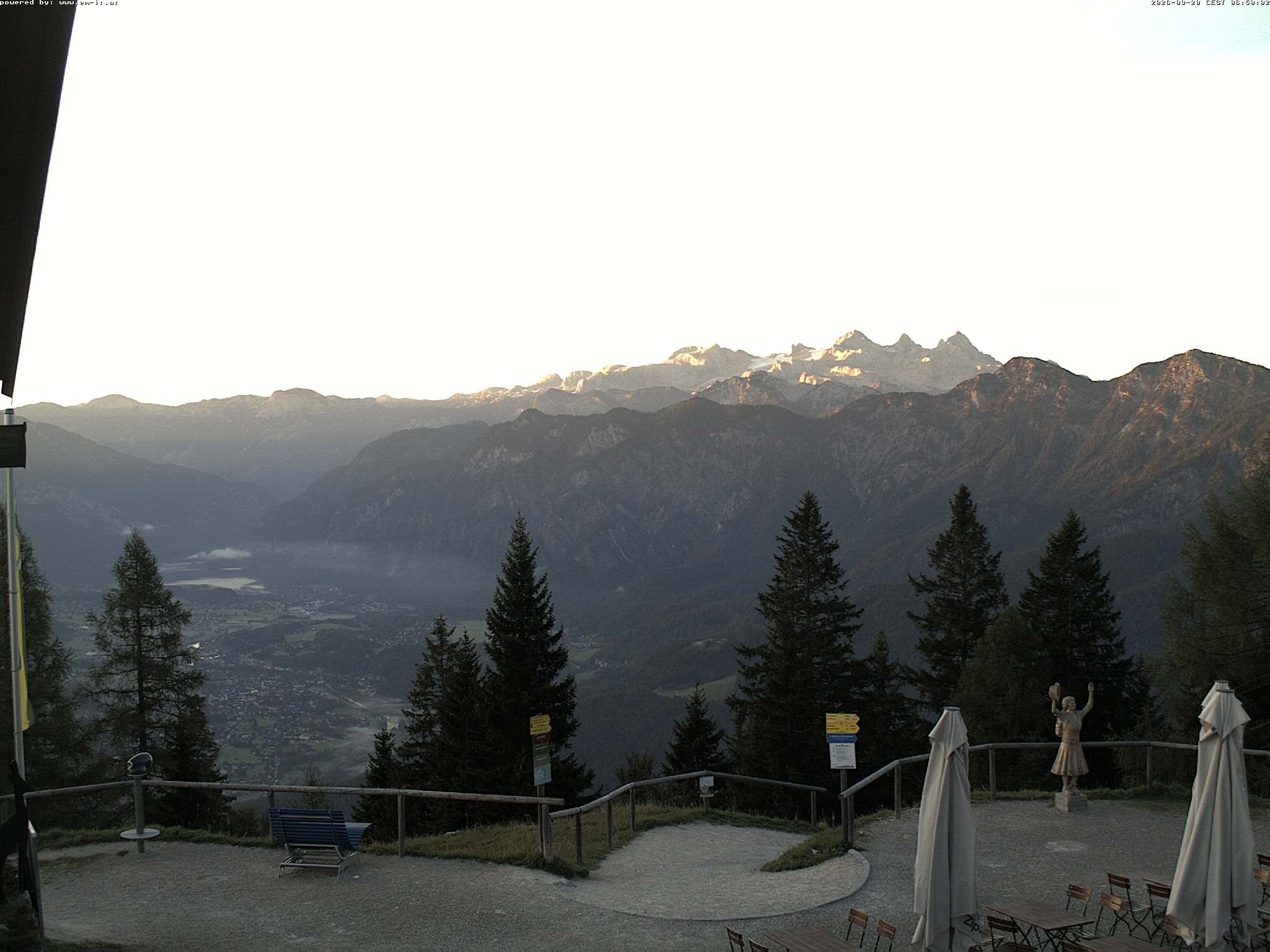 Archiv Foto Webcam Bergstation Katrin (Bad Ischl/Oberösterreich)