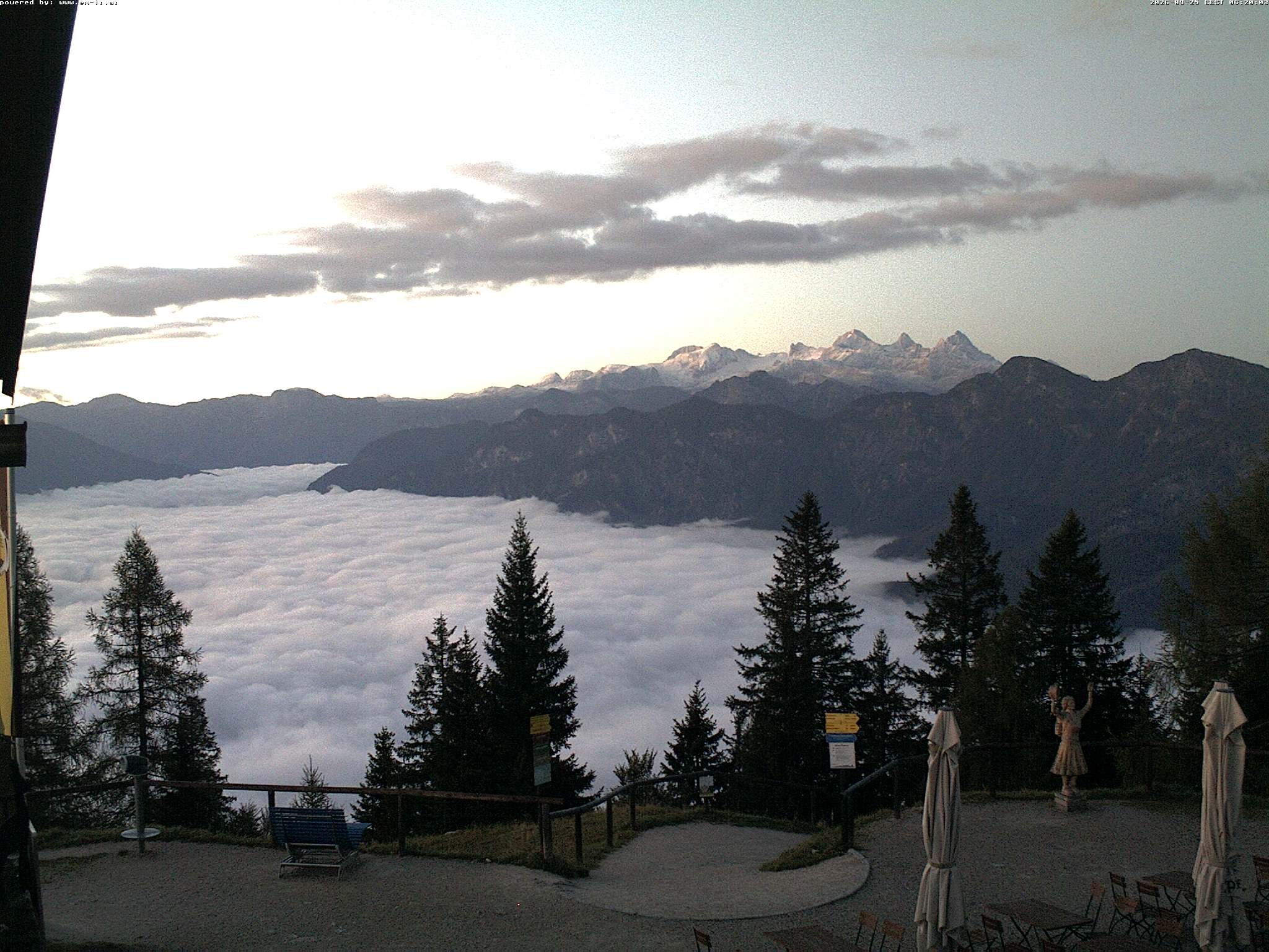 Archiv Foto Webcam Bergstation Katrin (Bad Ischl/Oberösterreich)