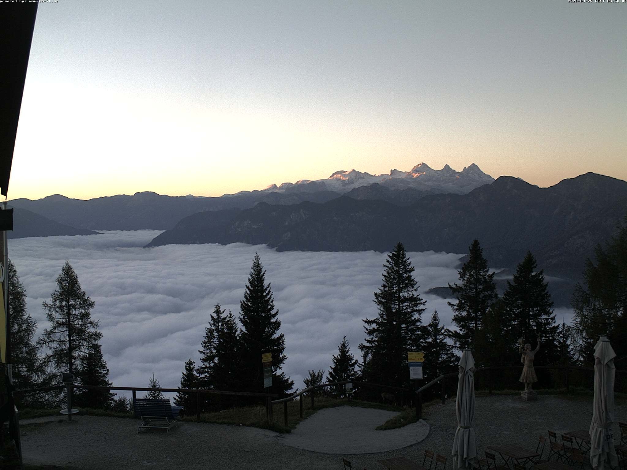 Archiv Foto Webcam Bergstation Katrin (Bad Ischl/Oberösterreich)