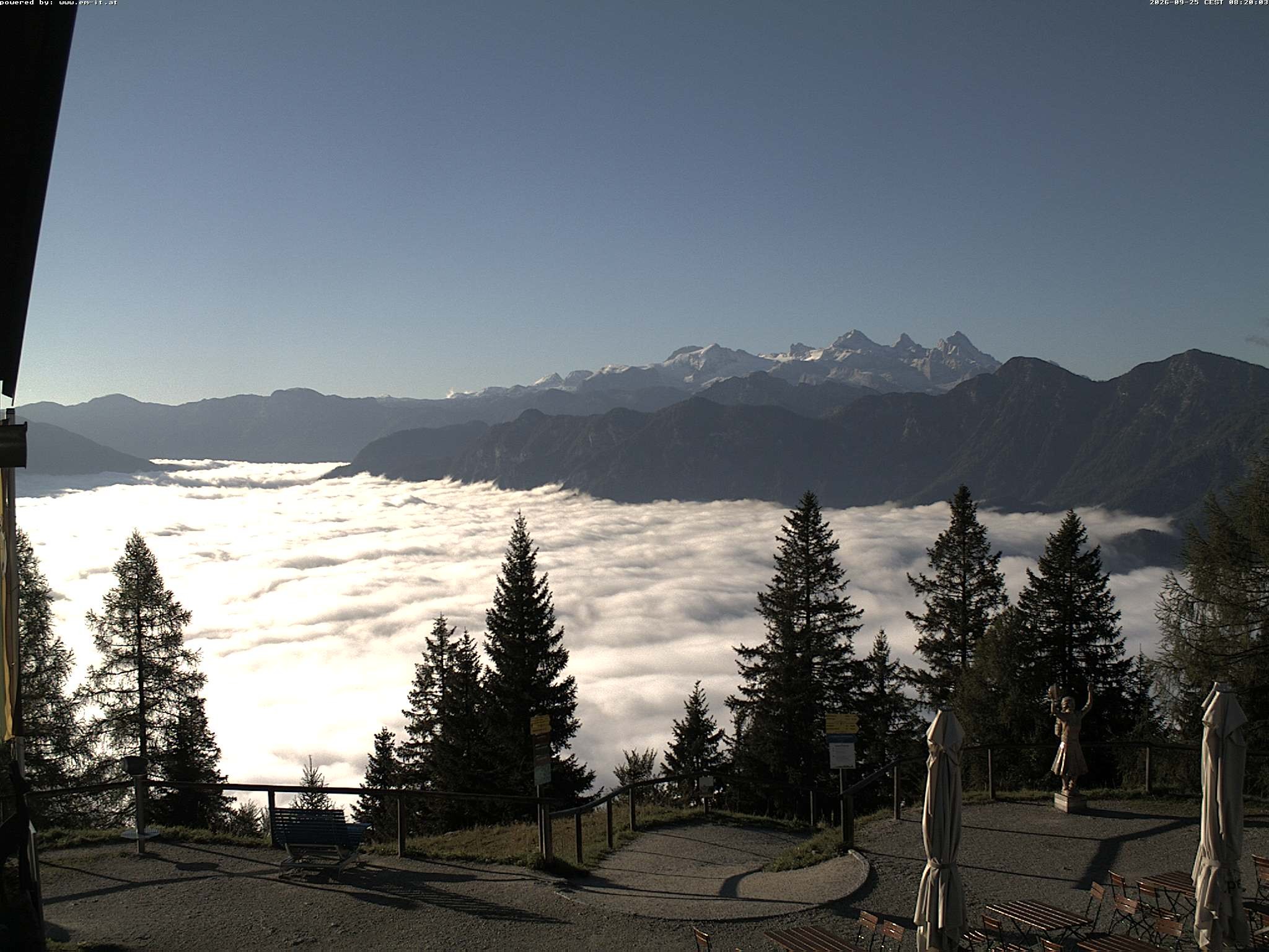 Archiv Foto Webcam Bergstation Katrin (Bad Ischl/Oberösterreich)