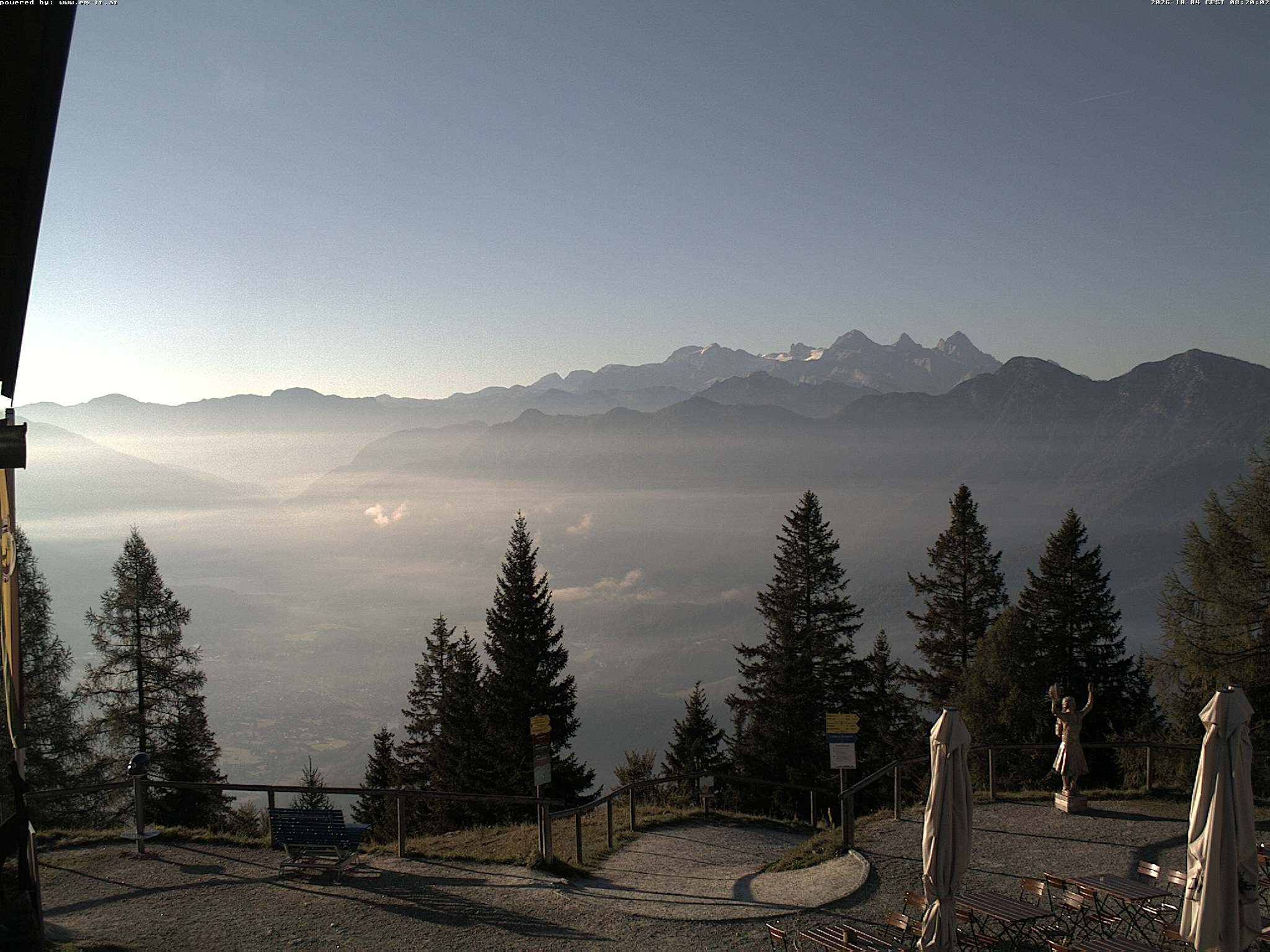 Archiv Foto Webcam Bergstation Katrin (Bad Ischl/Oberösterreich)