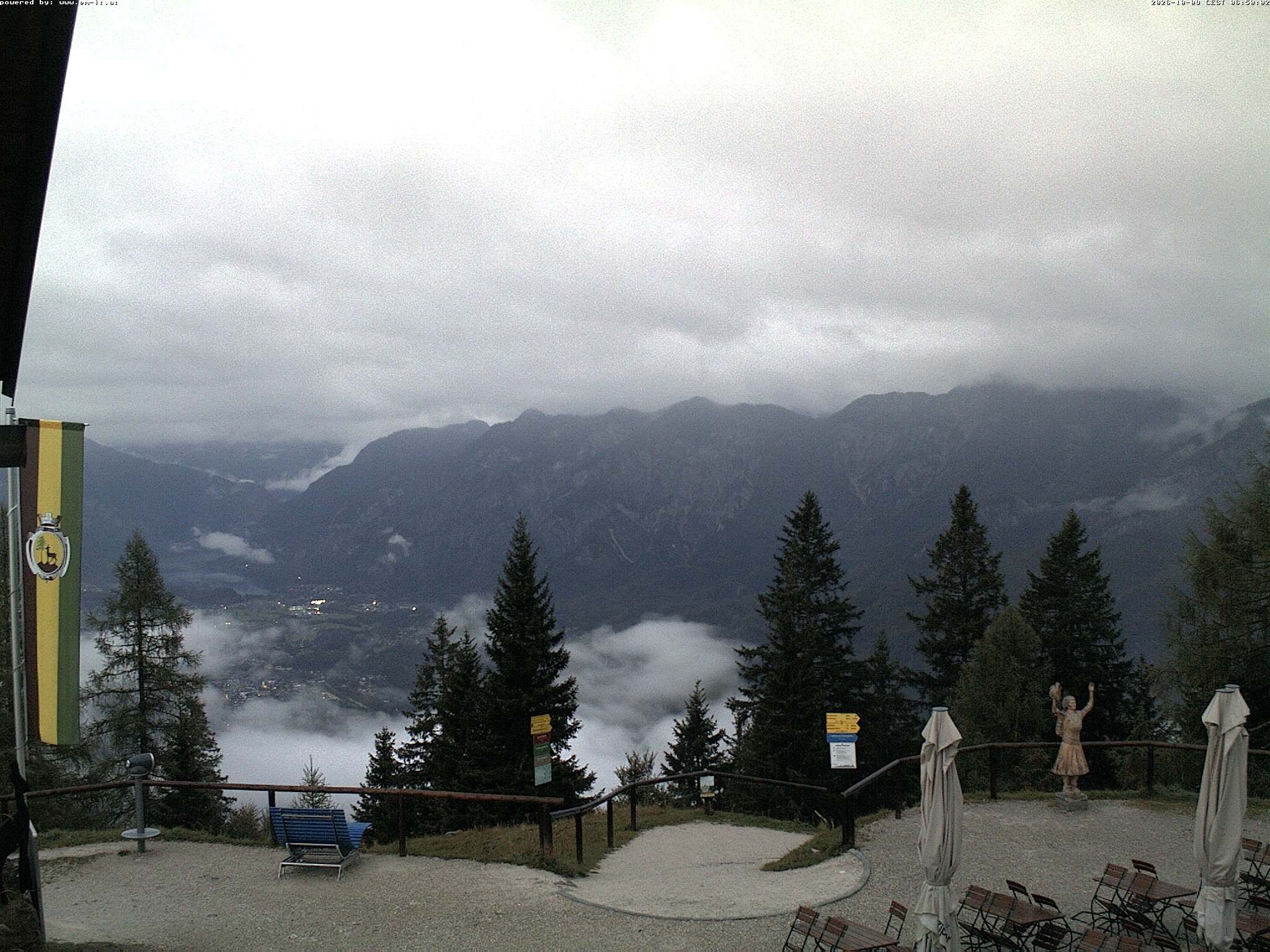 Archiv Foto Webcam Bergstation Katrin (Bad Ischl/Oberösterreich)