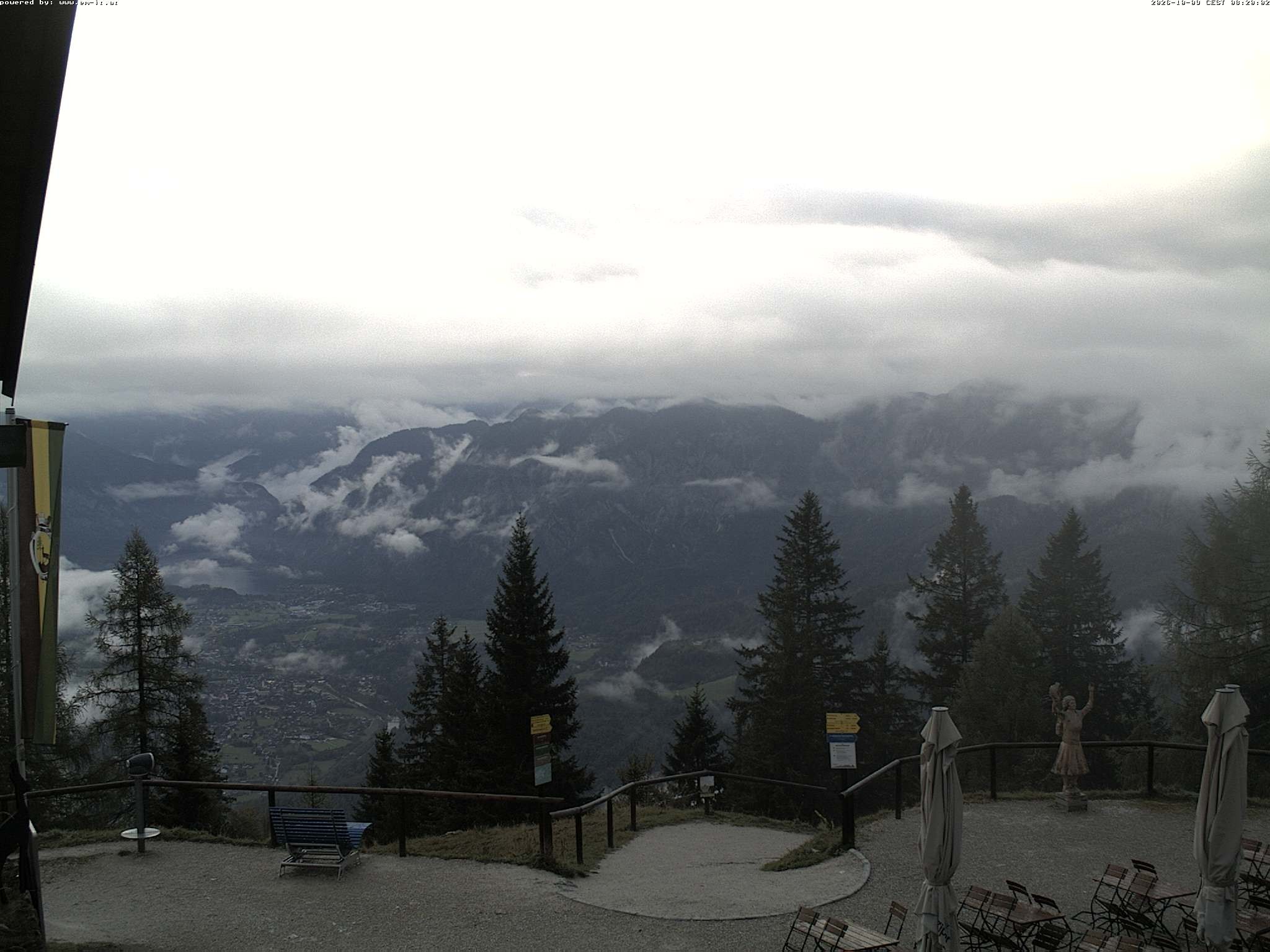 Archiv Foto Webcam Bergstation Katrin (Bad Ischl/Oberösterreich)