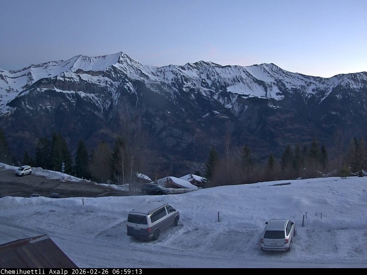 Archived image Webcam Axalp - Chamihüttli