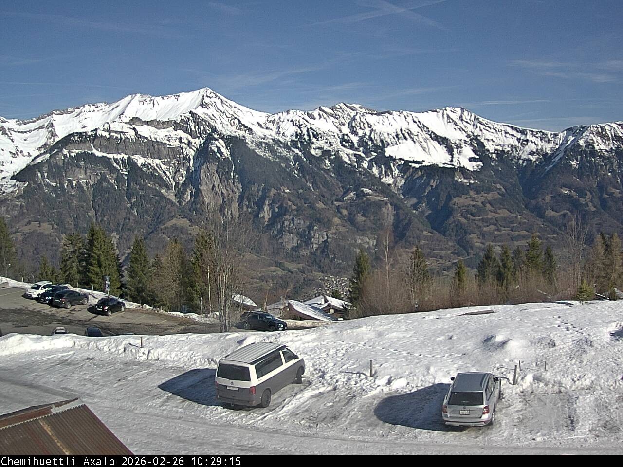 Archived image Webcam Axalp - Chamihüttli