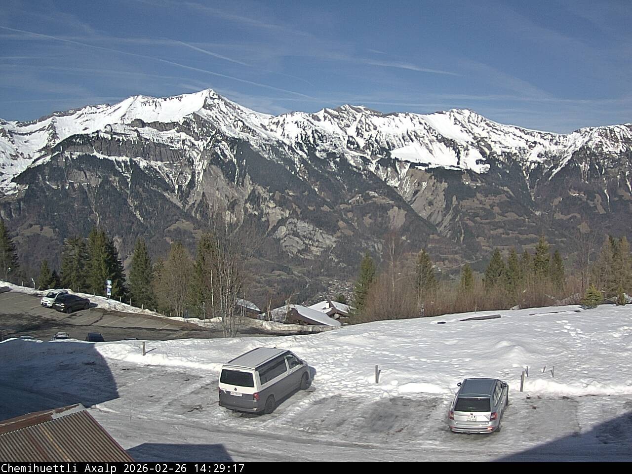 Archived image Webcam Axalp - Chamihüttli