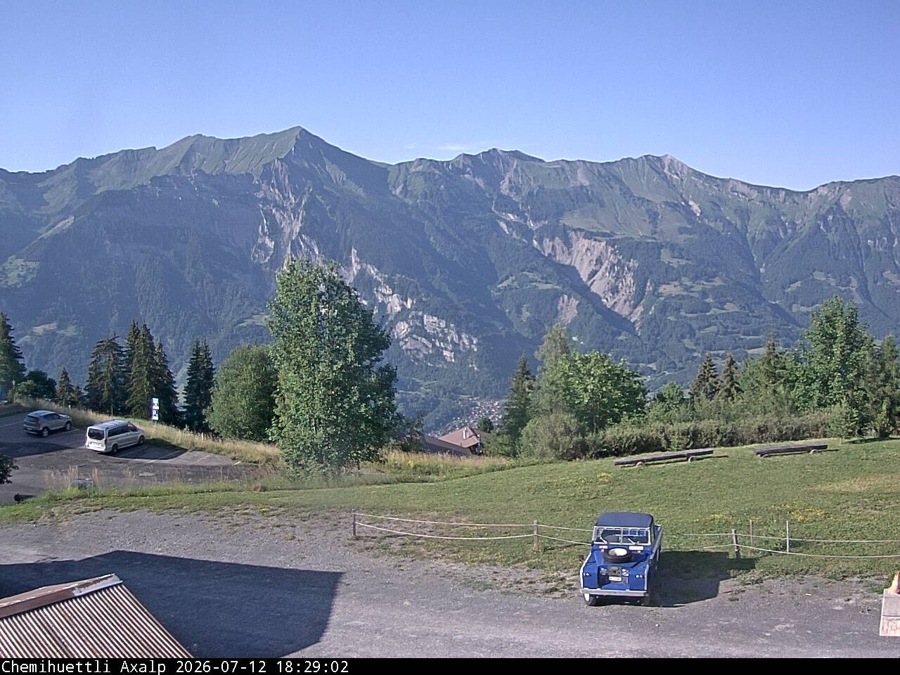 Archived image Webcam Axalp - Chamihüttli