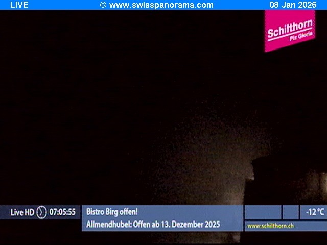 Archiv Foto Webcam Schilthorn (2.970 m)