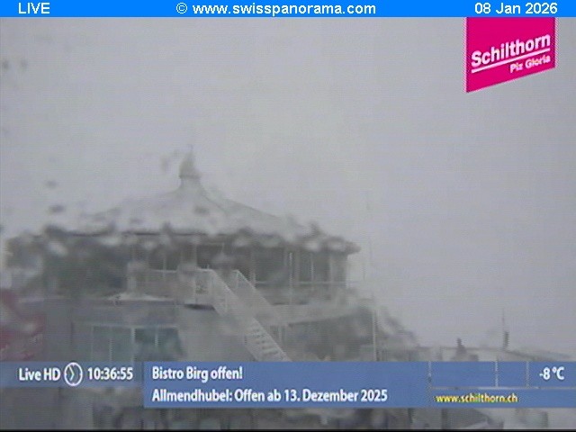 Archiv Foto Webcam Schilthorn (2.970 m)
