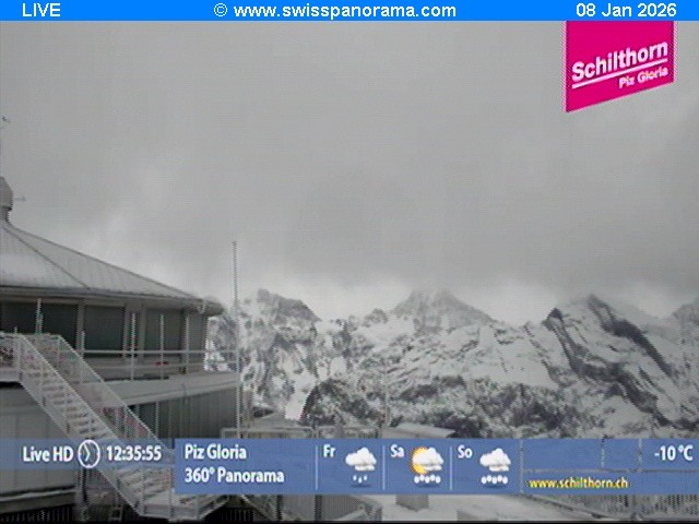 Archiv Foto Webcam Schilthorn (2.970 m)