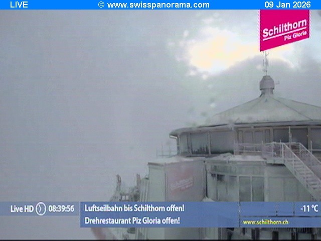 Archived image Webcam Schilthorn (2.970 m)