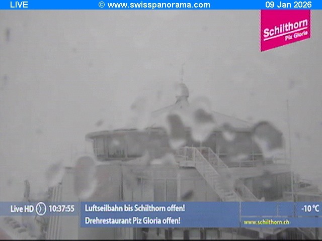 Archived image Webcam Schilthorn (2.970 m)