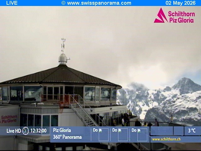 Archiv Foto Webcam Schilthorn (2.970 m)