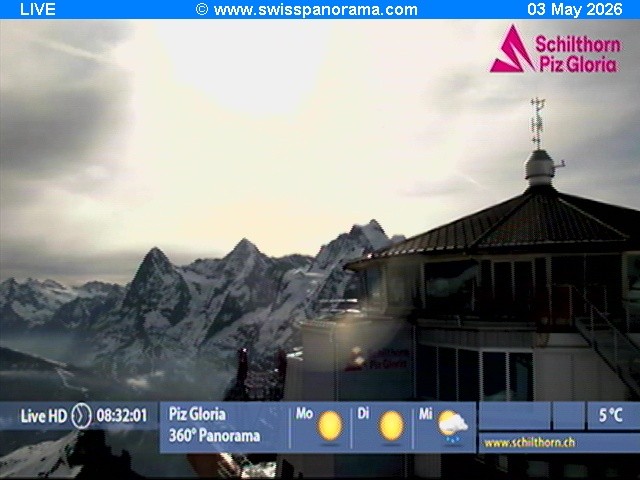 Archiv Foto Webcam Schilthorn (2.970 m)