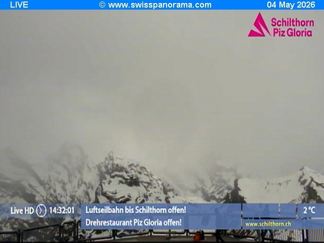 Archiv Foto Webcam Schilthorn (2.970 m)