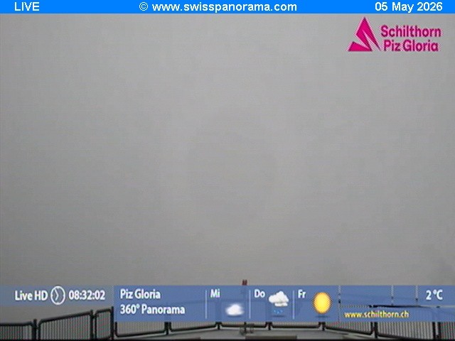 Archiv Foto Webcam Schilthorn (2.970 m)
