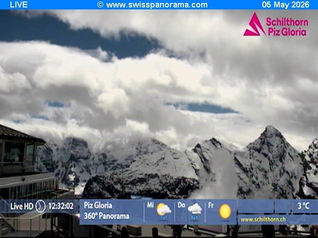 Archiv Foto Webcam Schilthorn (2.970 m)