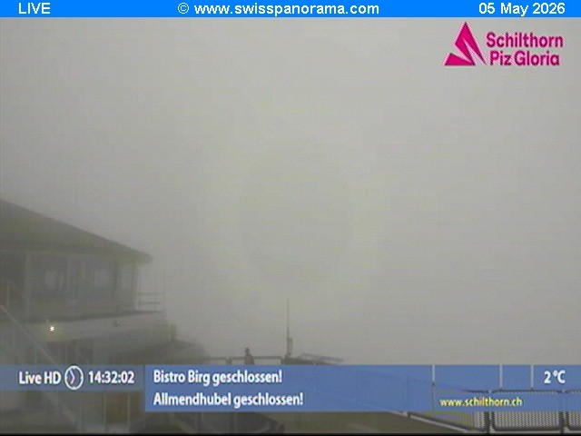 Archiv Foto Webcam Schilthorn (2.970 m)