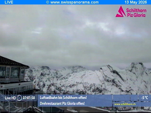 Archiv Foto Webcam Schilthorn (2.970 m)