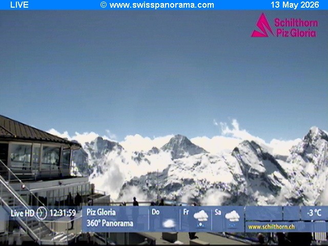 Archiv Foto Webcam Schilthorn (2.970 m)