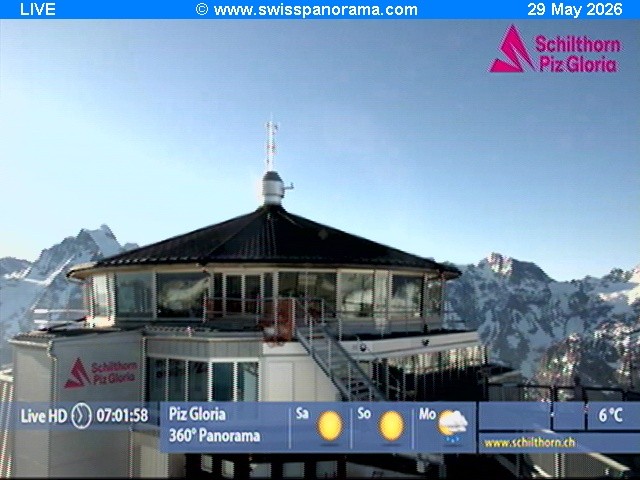 Archiv Foto Webcam Schilthorn (2.970 m)