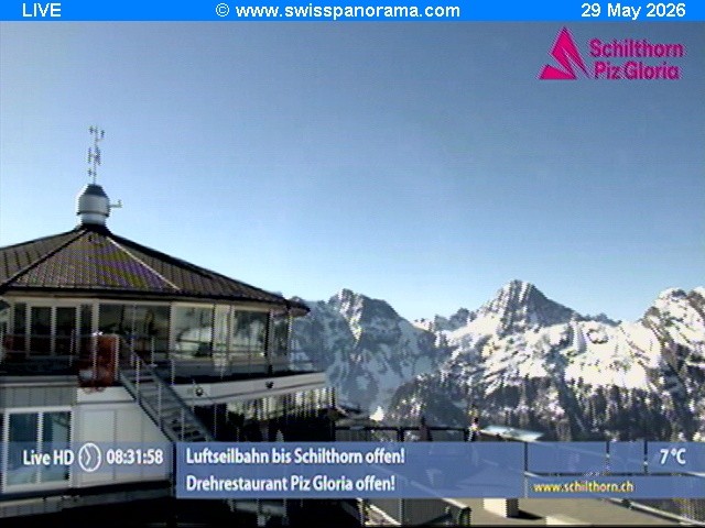Archiv Foto Webcam Schilthorn (2.970 m)