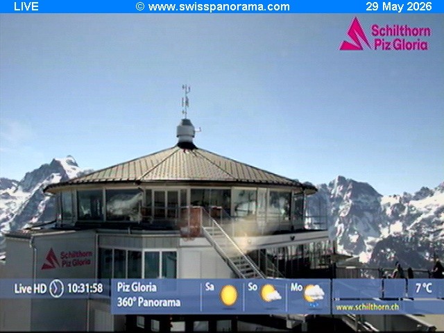 Archiv Foto Webcam Schilthorn (2.970 m)