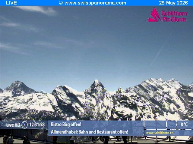 Archiv Foto Webcam Schilthorn (2.970 m)