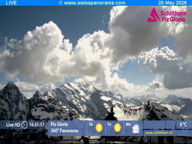Archiv Foto Webcam Schilthorn (2.970 m)
