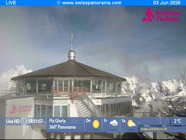 Archiv Foto Webcam Schilthorn (2.970 m)