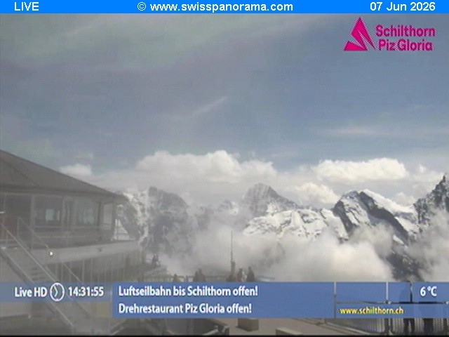 Archiv Foto Webcam Schilthorn (2.970 m)
