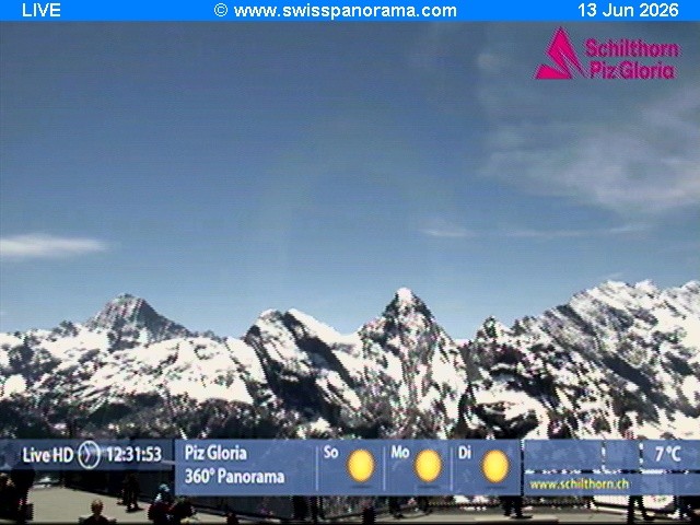 Archived image Webcam Schilthorn (2.970 m)